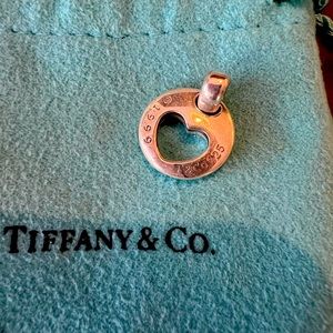 Tiffany & Co Sliver 925 Stencil Cut Out Heart Charm